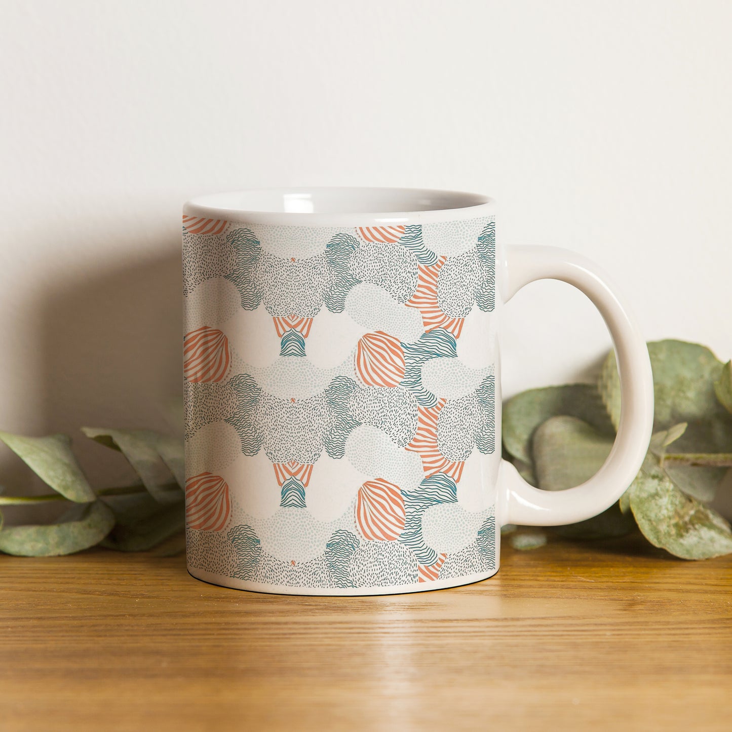 Colorfull hand drawing design pattern White 330 ml Coffee Mug