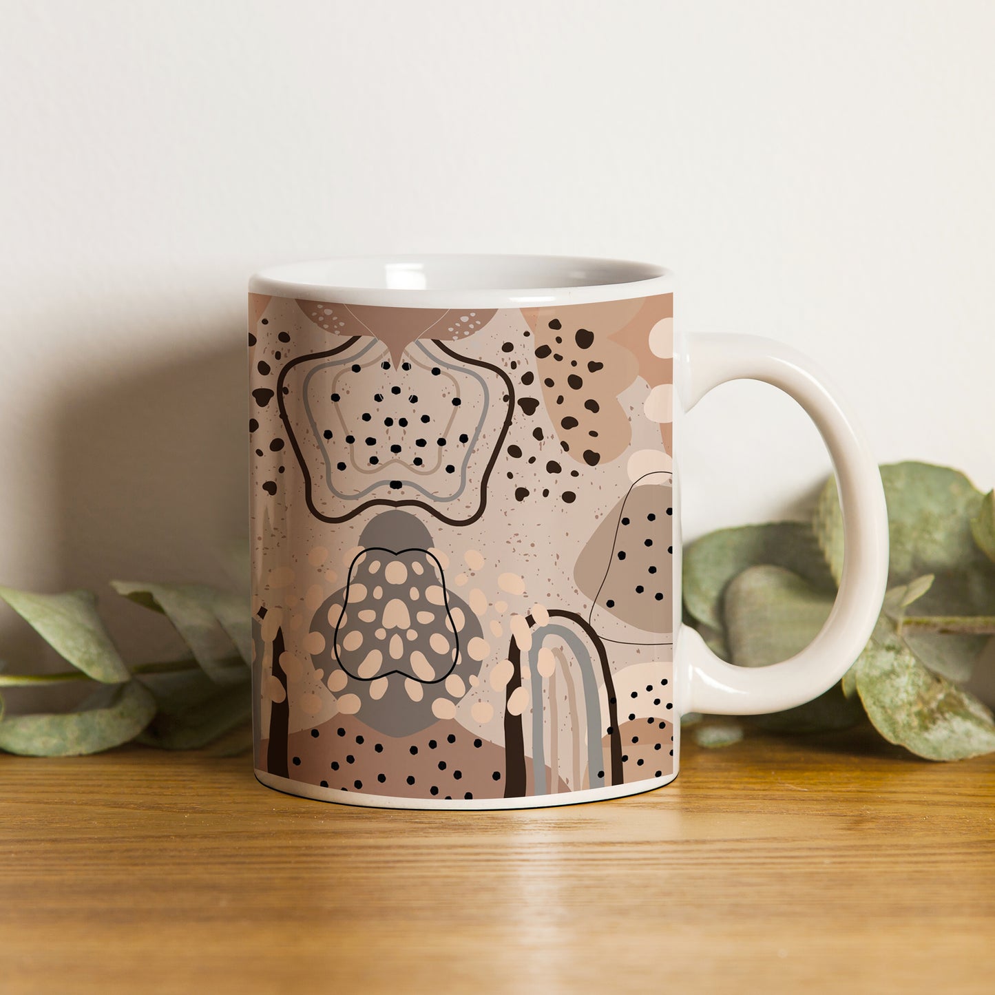 Abstract drawing pattern design pattern White 330 ml Coffee Mug