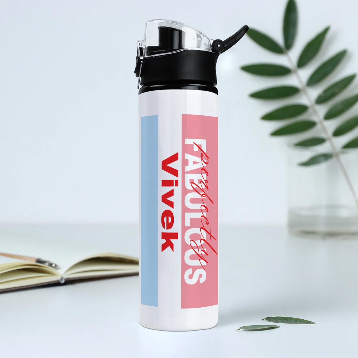 Personalised Perfectly Fabulous Water Flip Flop Bottle