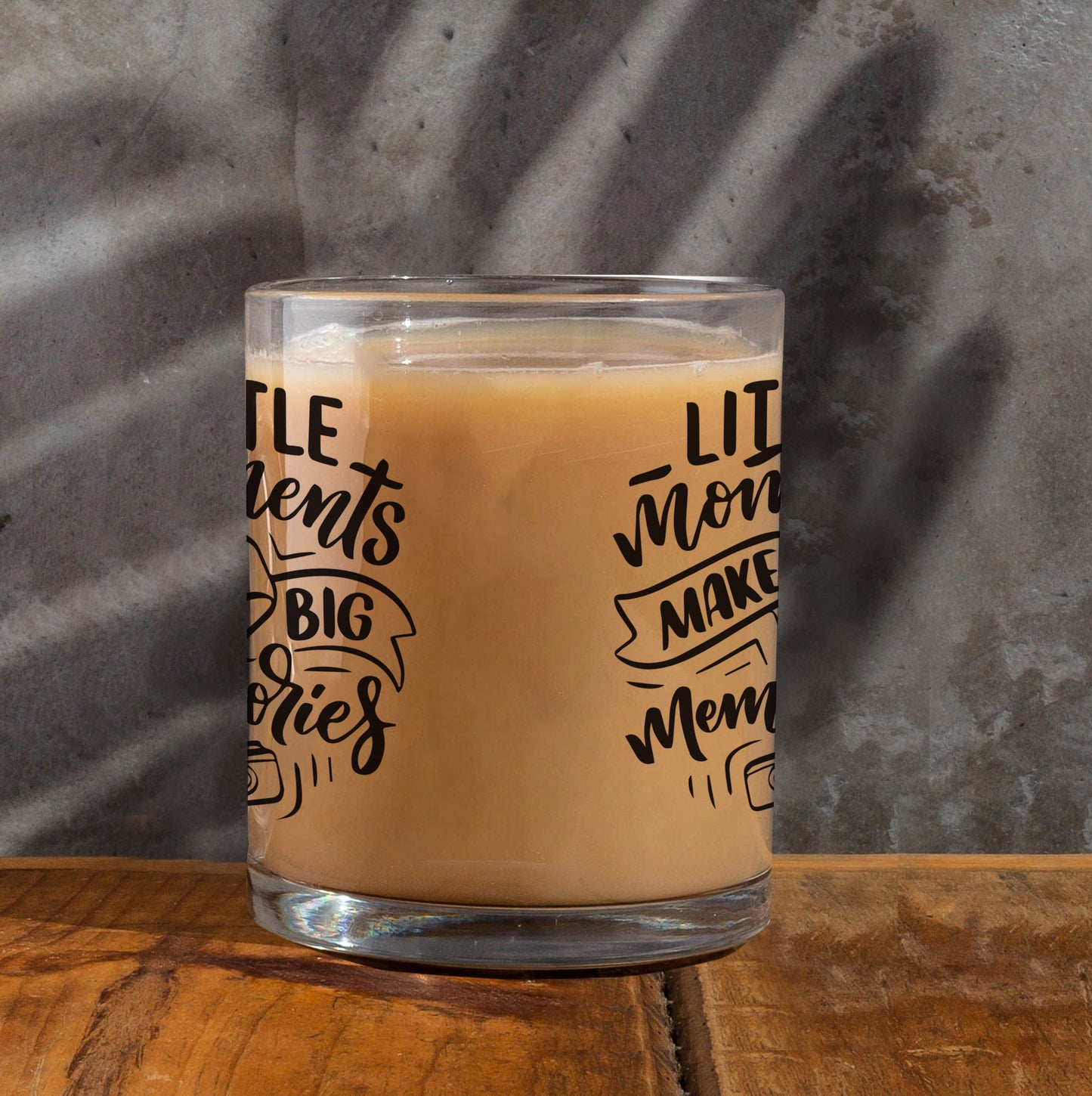 Little moment make big memories Printed Glass Mug