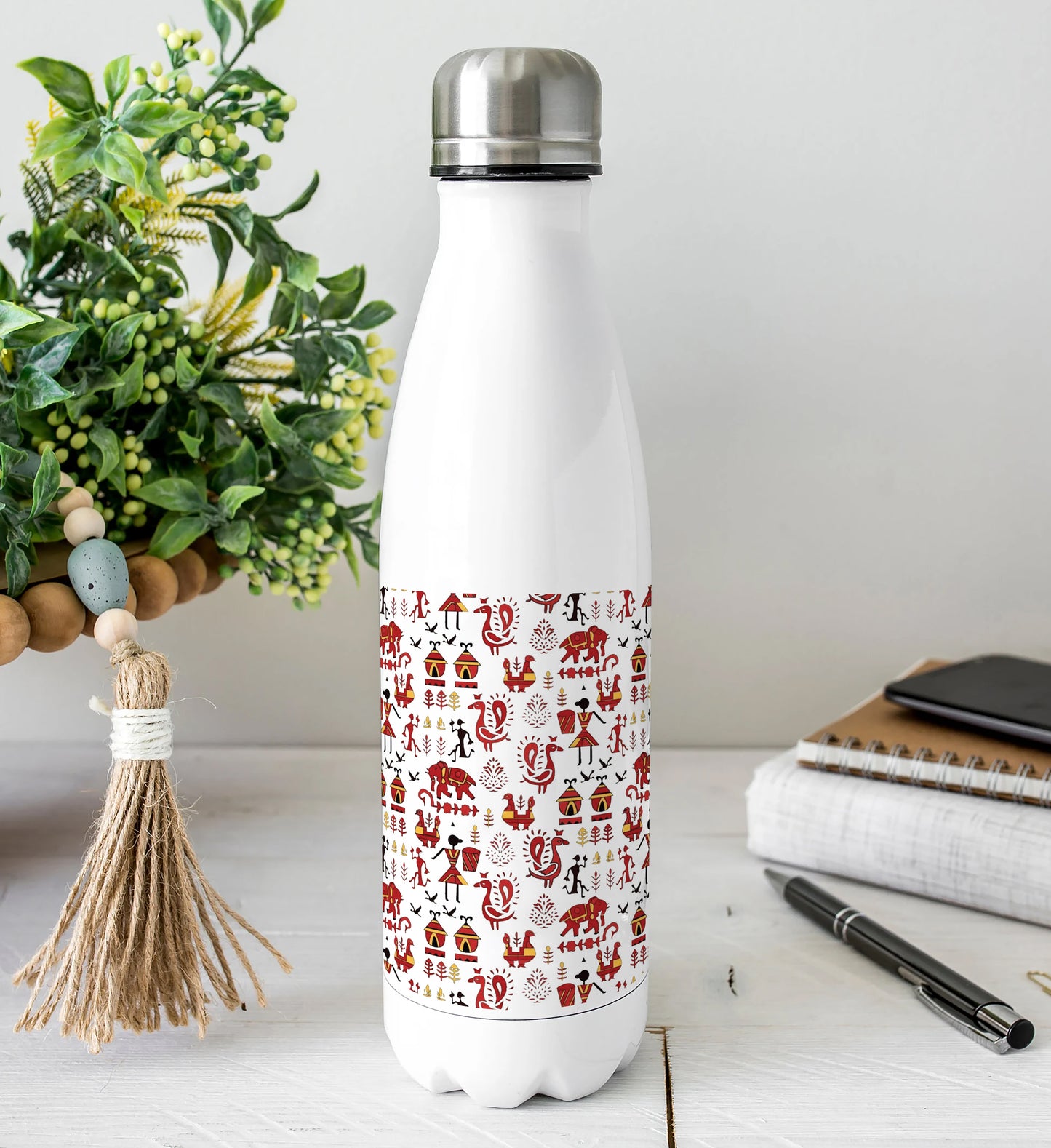 Andrew warli pattern Cola Bottle 500ml School Bottle, Picnic Bottle, Leak Proof