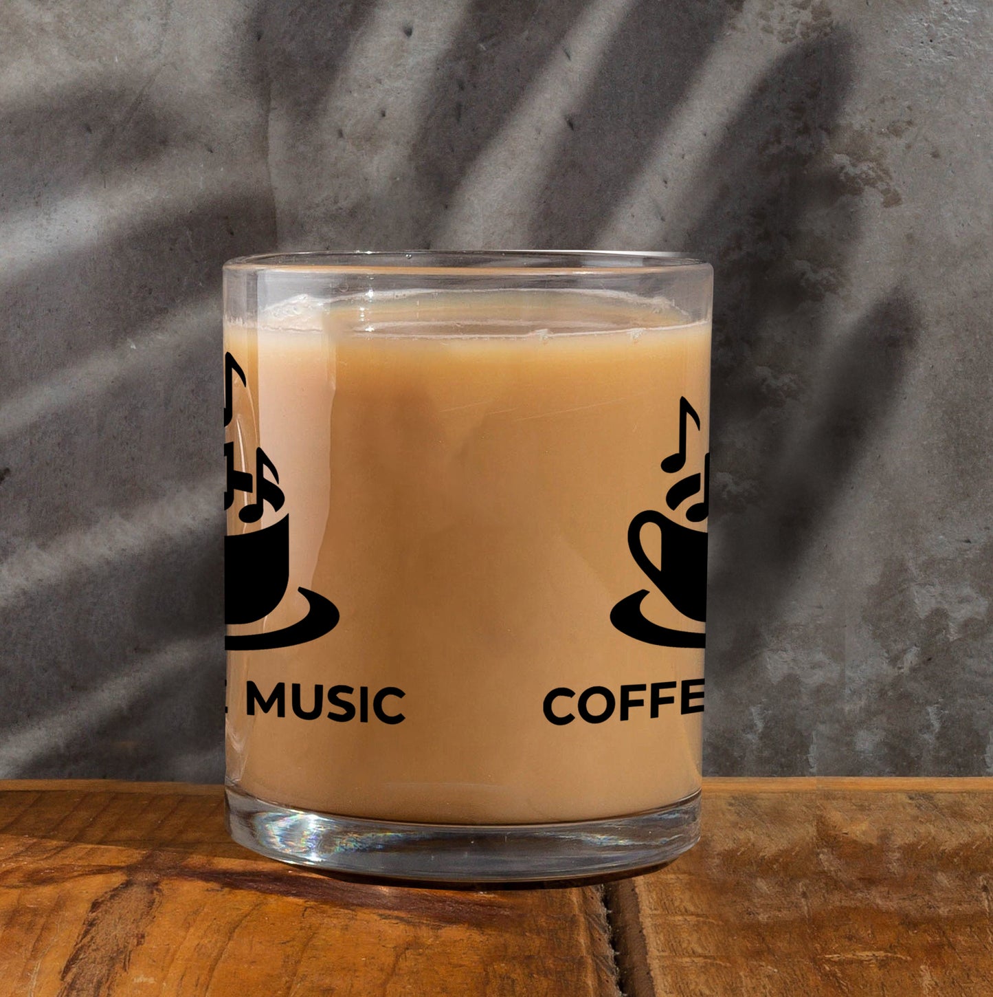 coffee music Printed Glass Mug