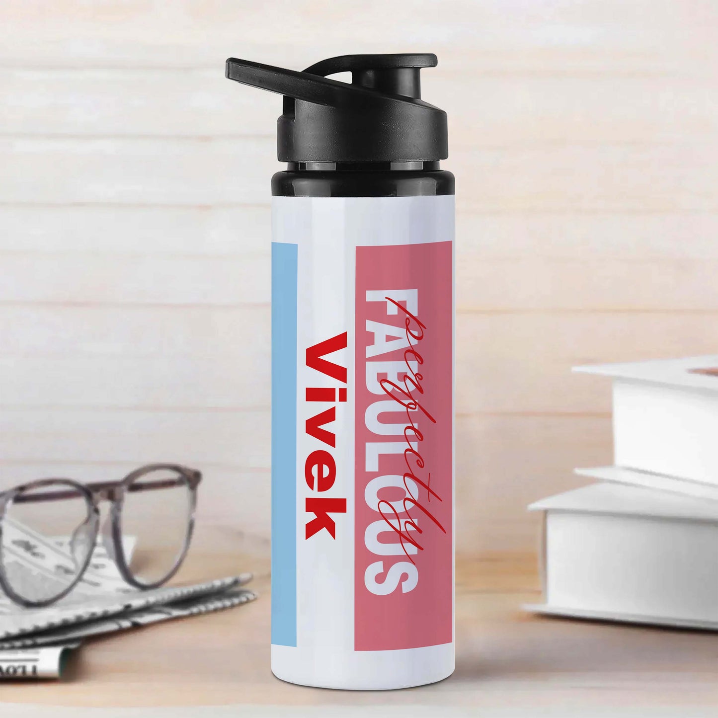 Personalised Perfectly Fabulous White Sports Bottle