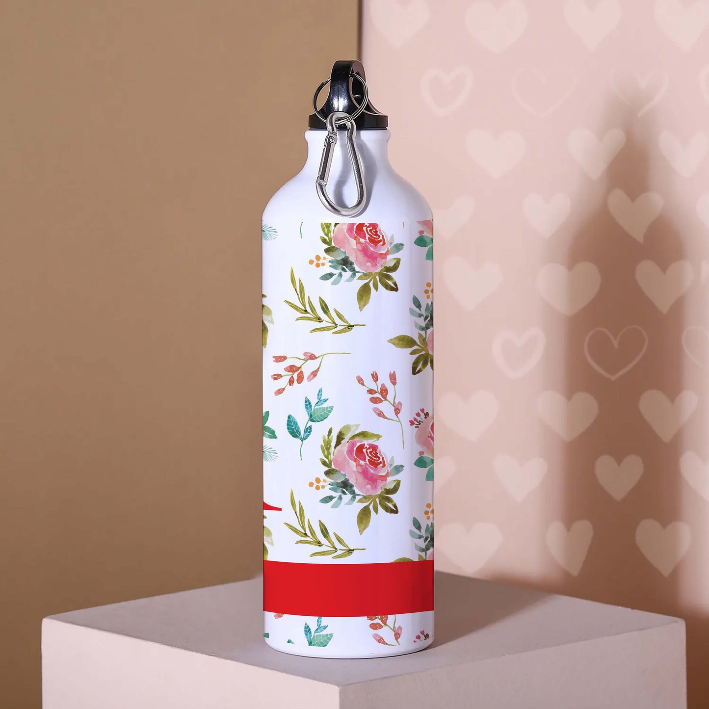 Personalised Floral Water Bottle