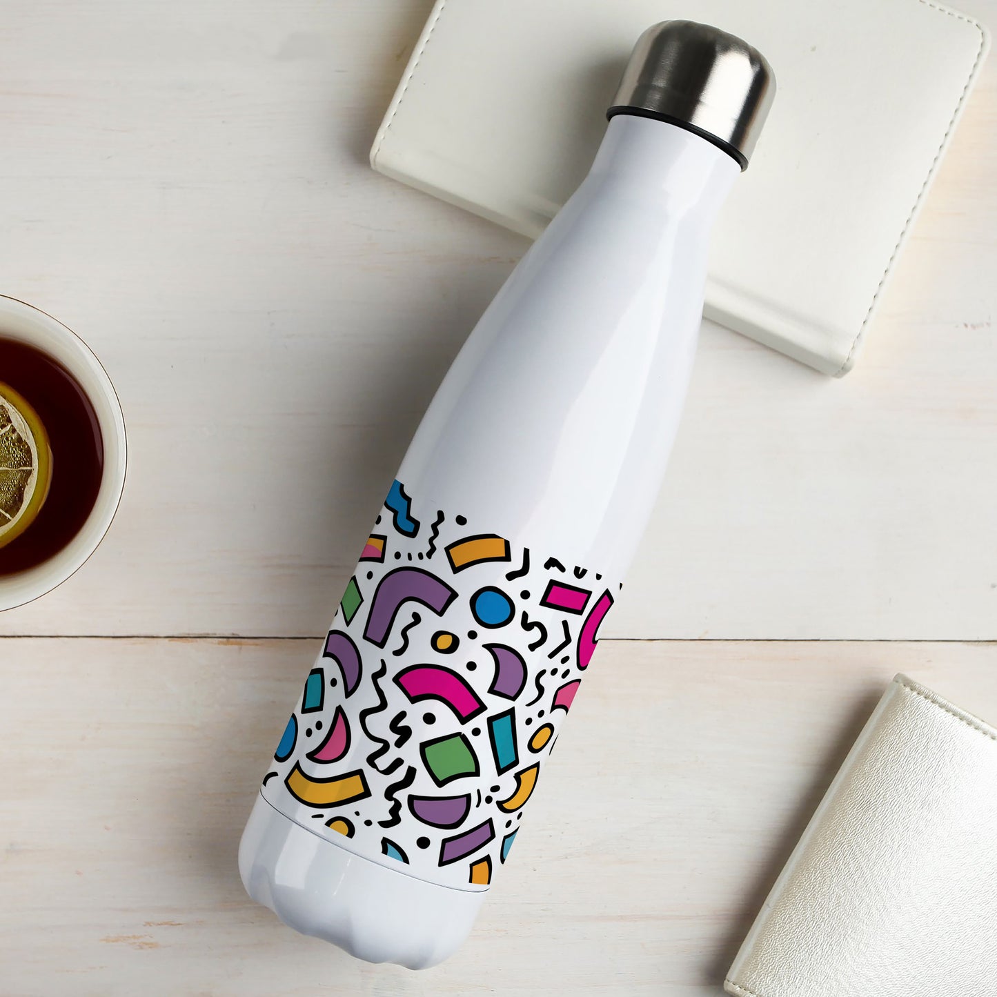 Boy-90s-Patterns Cola Bottle 500ml School Bottle, Picnic Bottle, Leak Proof