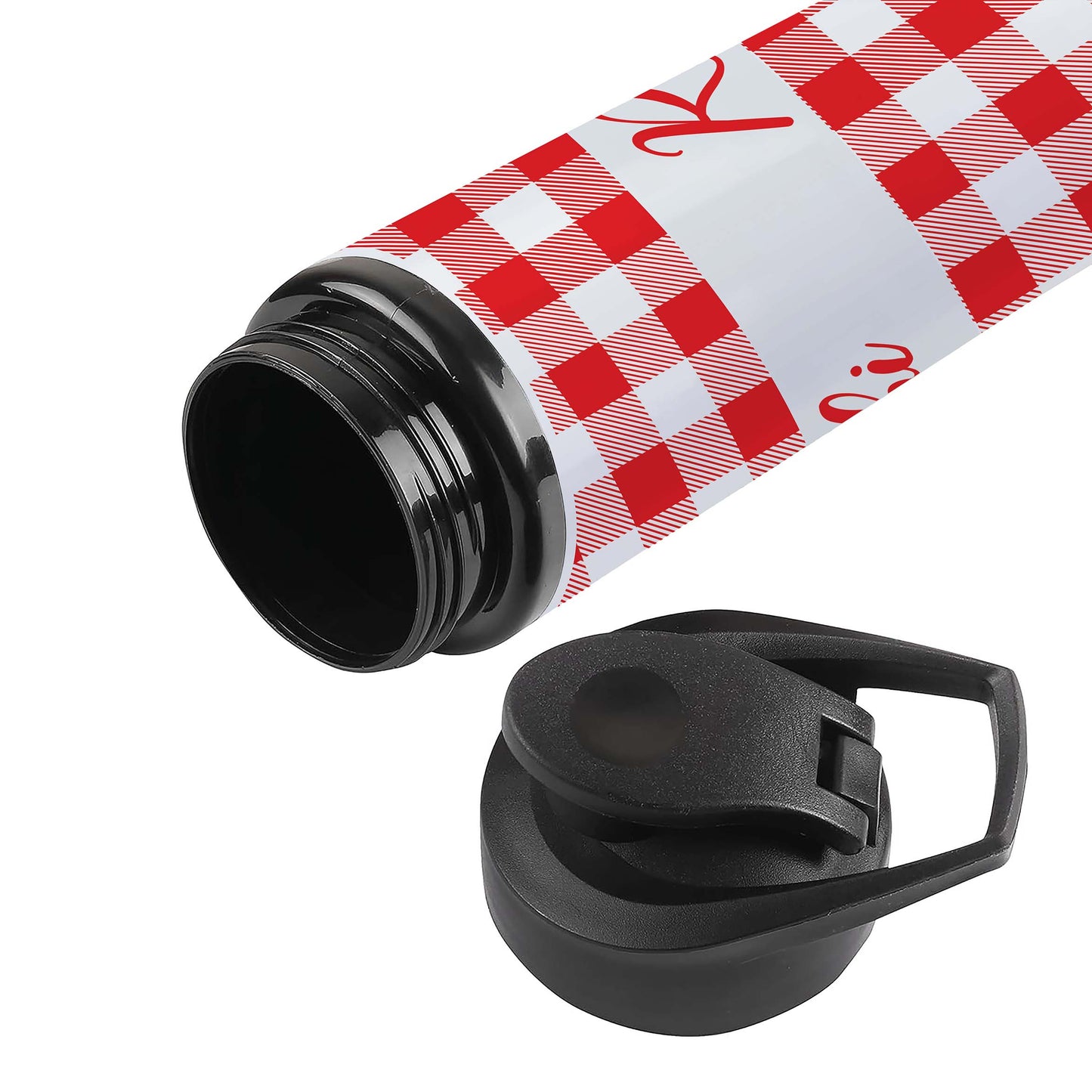 Personalised Name White Sports Water Bottle