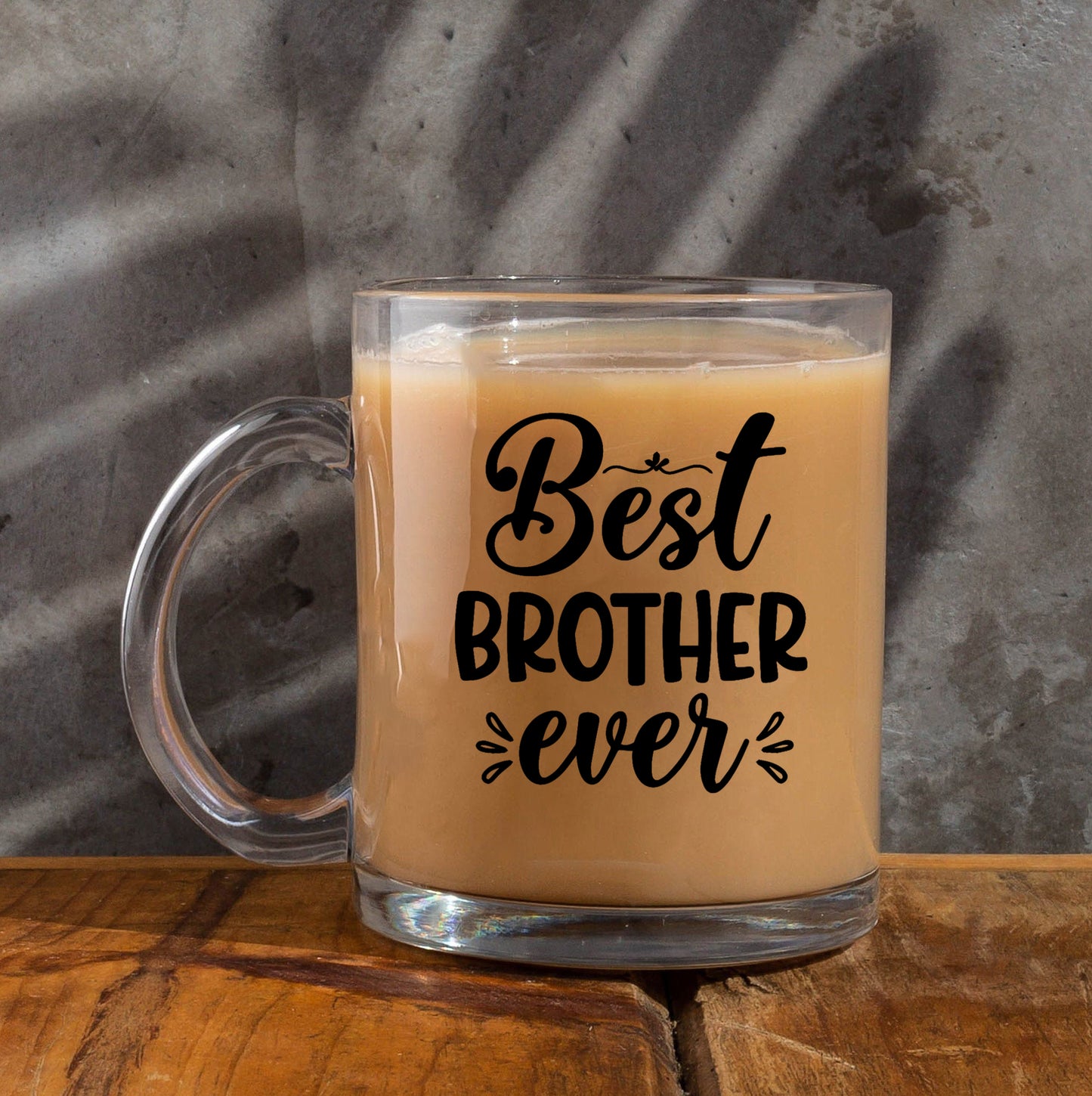 best brother ever Printed Glass Mug