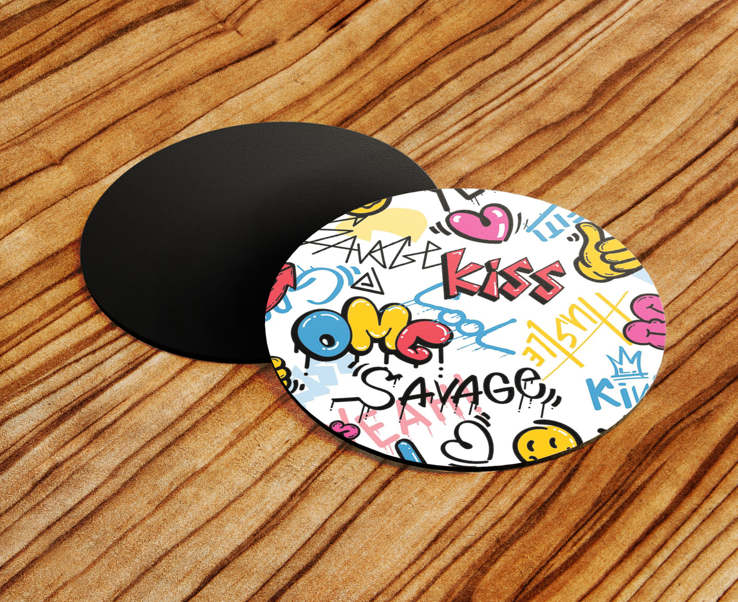 Abstract Seamless Graffiti Art Pattern Mug and Coaster 330 ml Coffee Mug