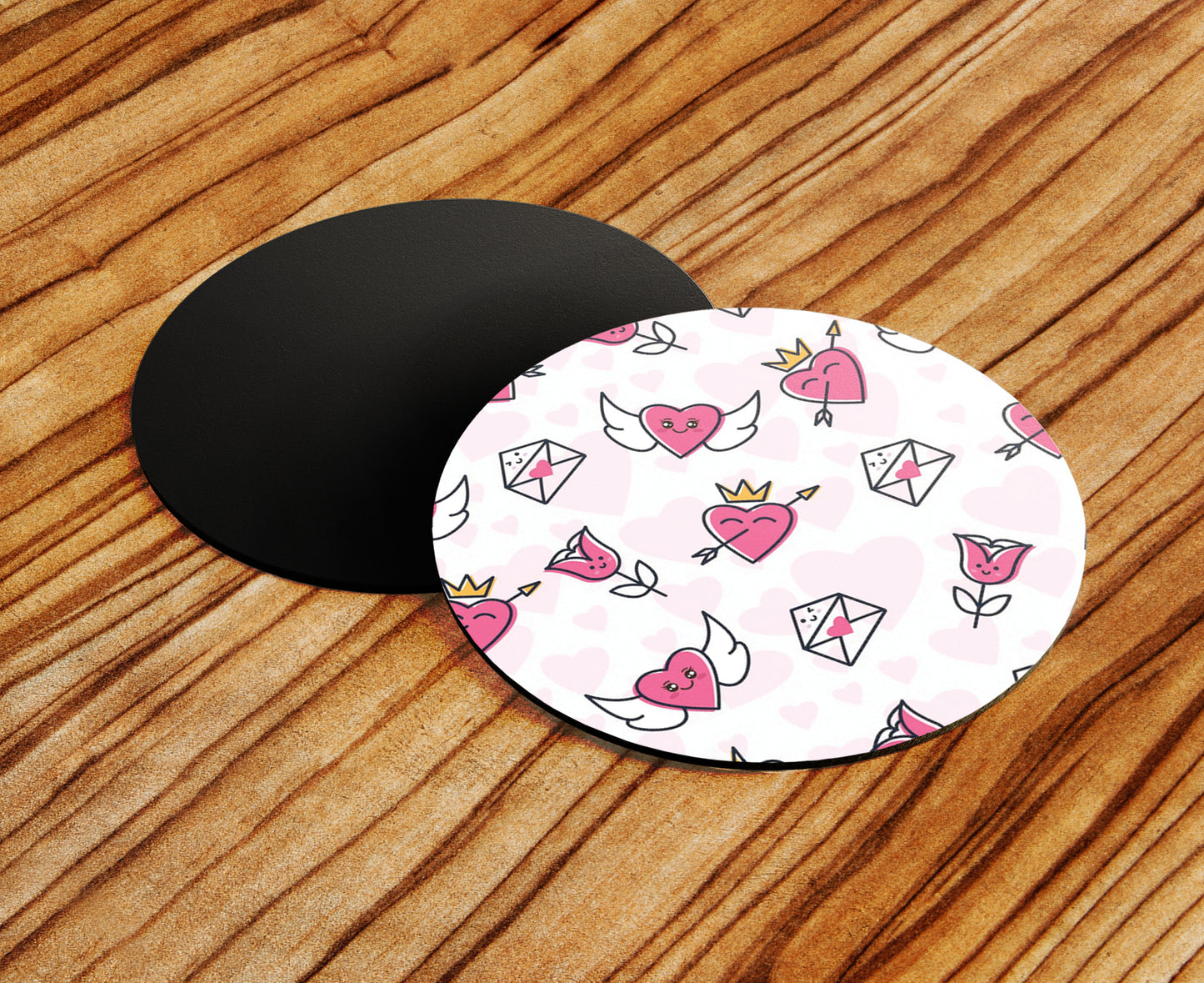 Seamless Cute Love Icon Pattern Mug and Coaster 330 ml Coffee Mug
