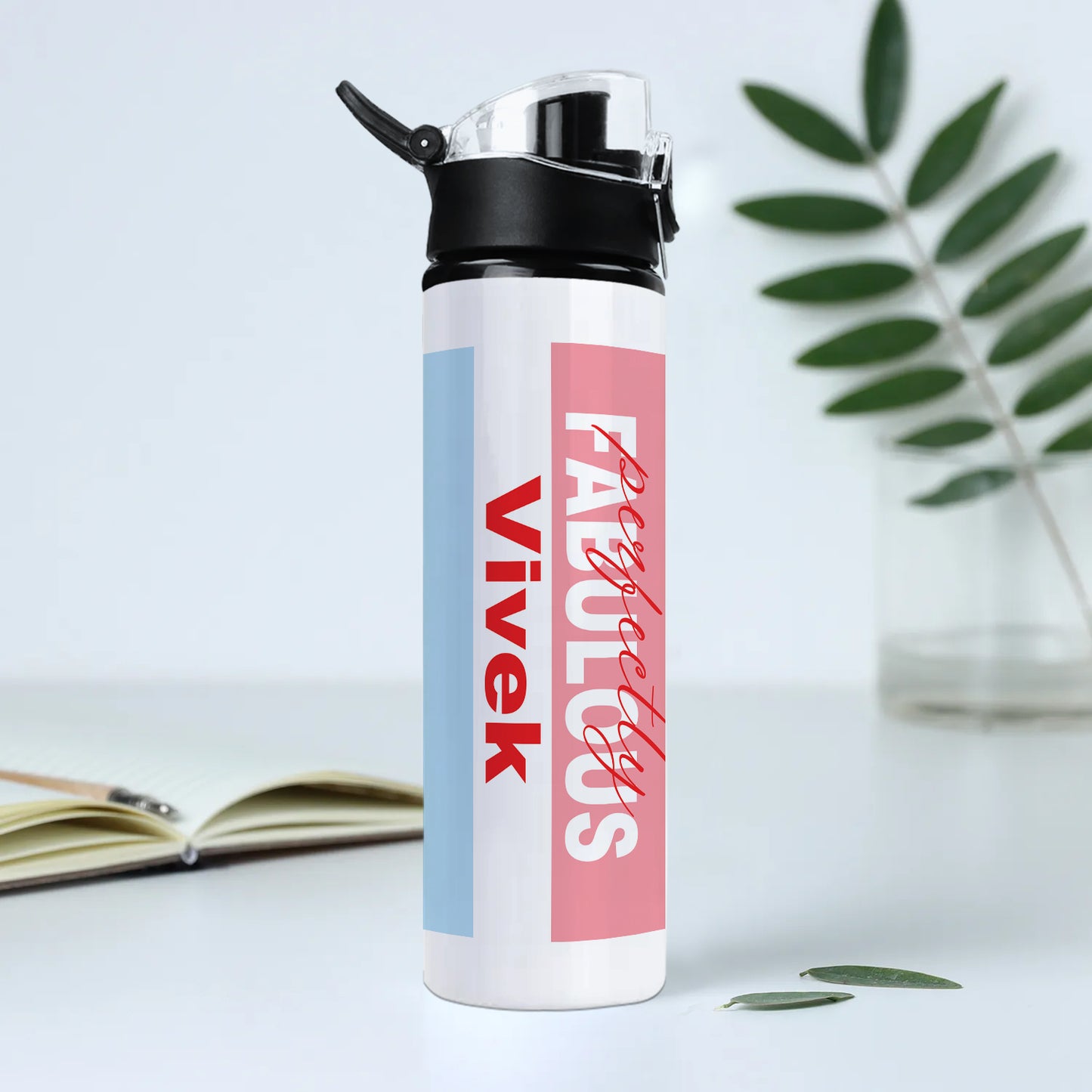 Personalised Perfectly Fabulous Water Flip Flop Bottle
