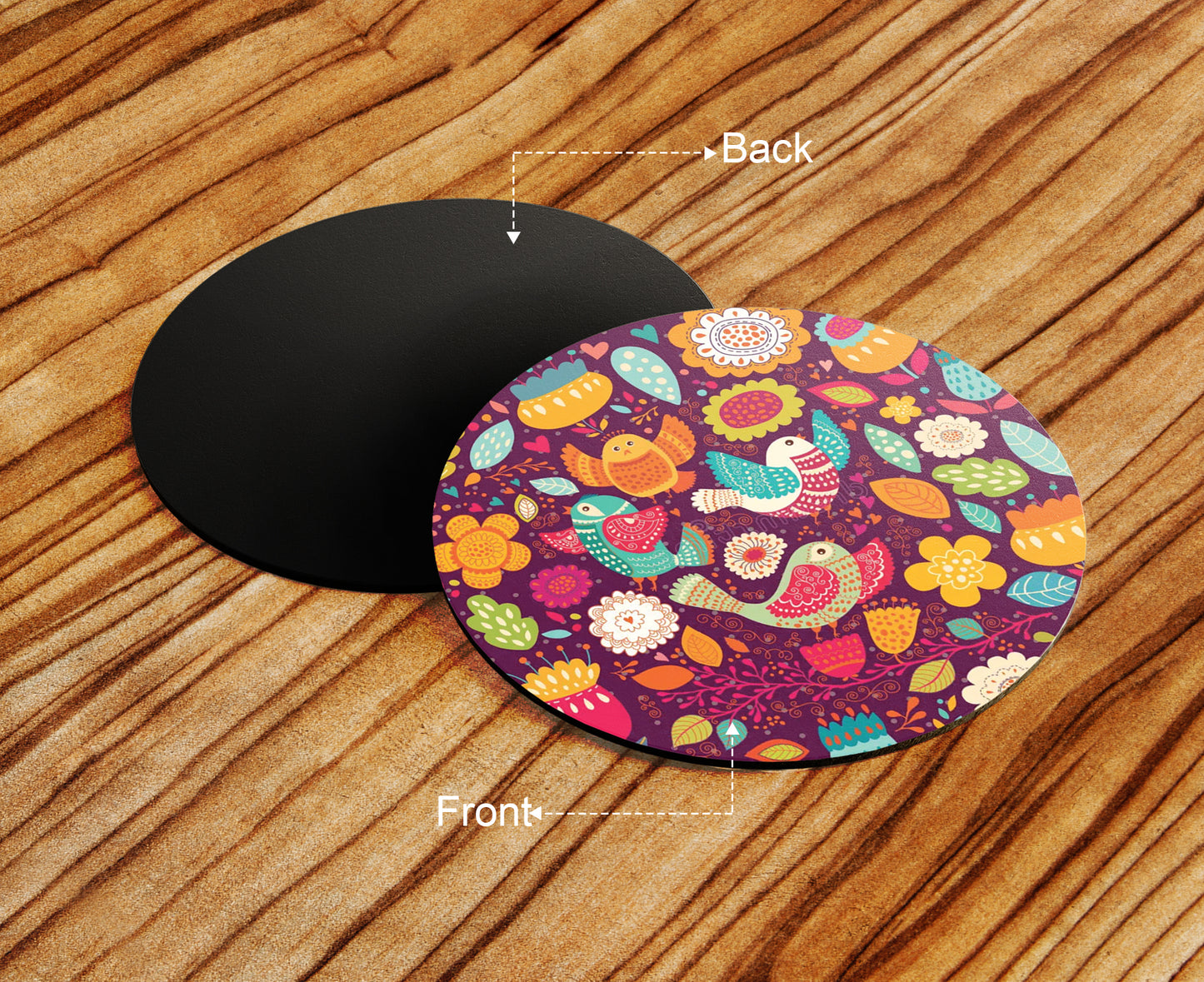 Birds Flowers Beautiful Pattern Mug and Coaster 330 ml Coffee Mug