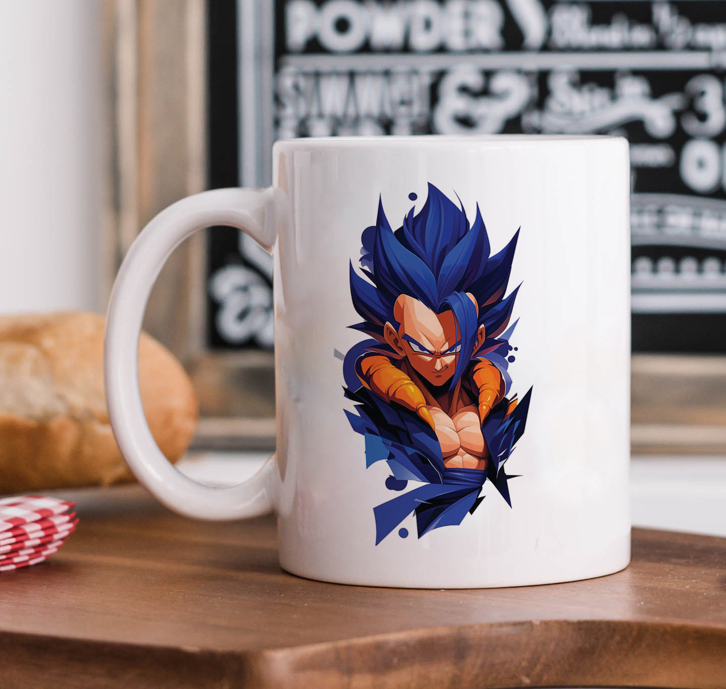 Vegeta digital art Mug and Keychain Combo 330 ml Coffee Mug