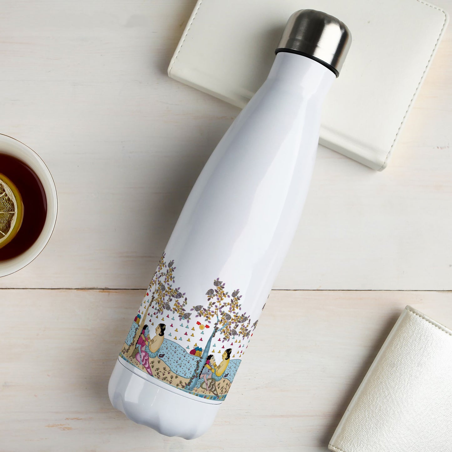 Old style watercolor couple painting design Cola Bottle 500ml School Bottle, Picnic Bottle, Leak Proof
