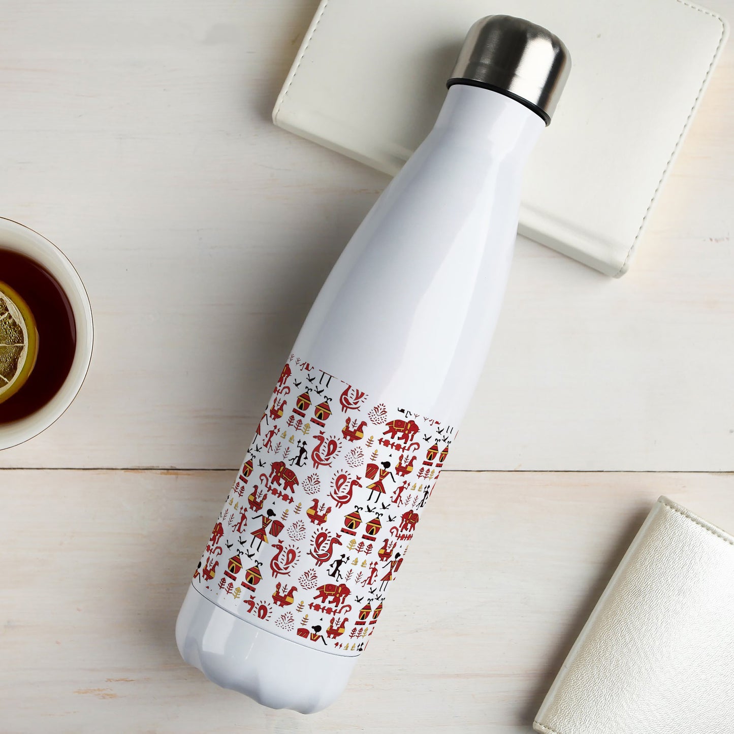 Andrew warli pattern Cola Bottle 500ml School Bottle, Picnic Bottle, Leak Proof