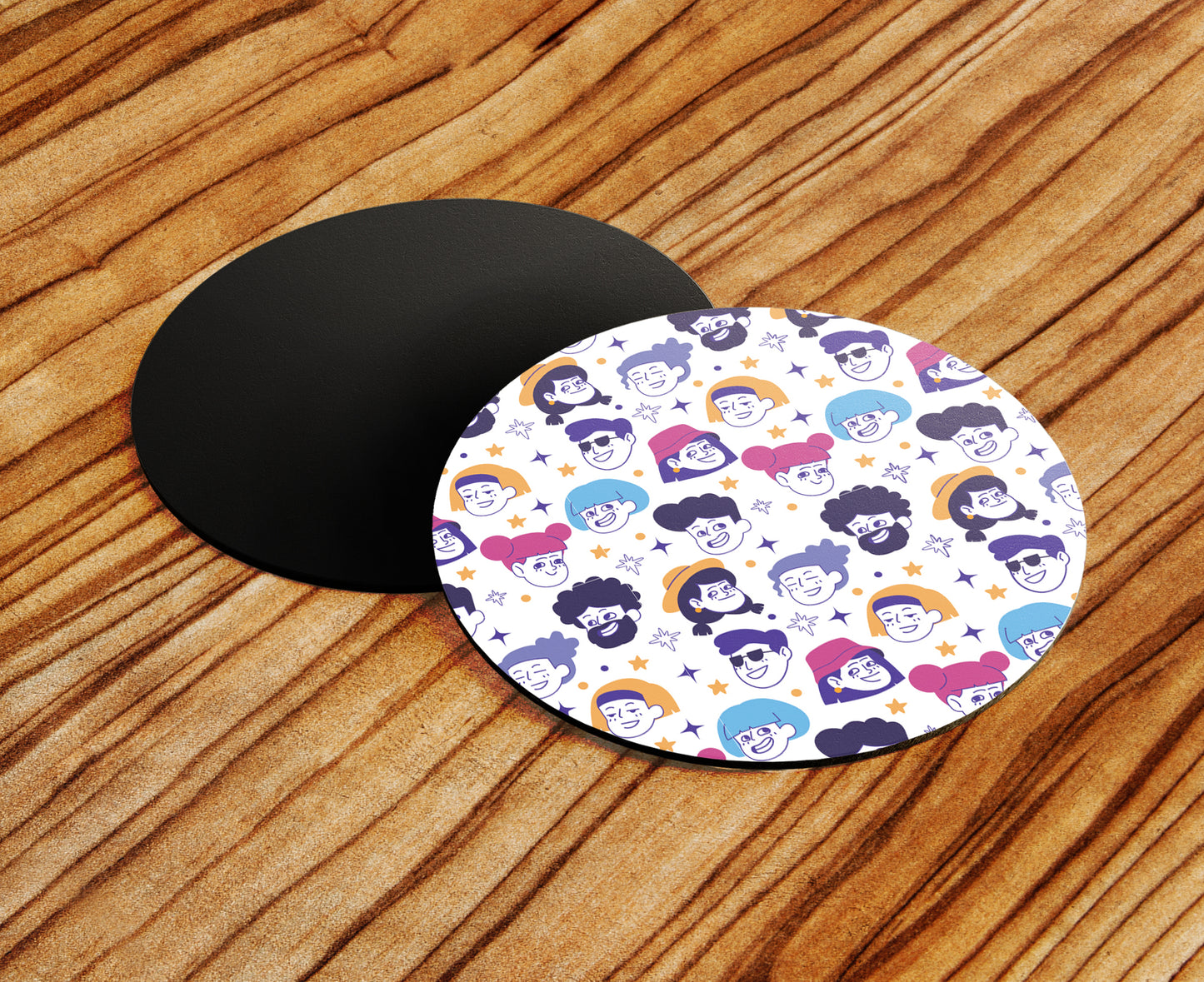 Seamless People Design Mug and Coaster 330 ml Coffee Mug