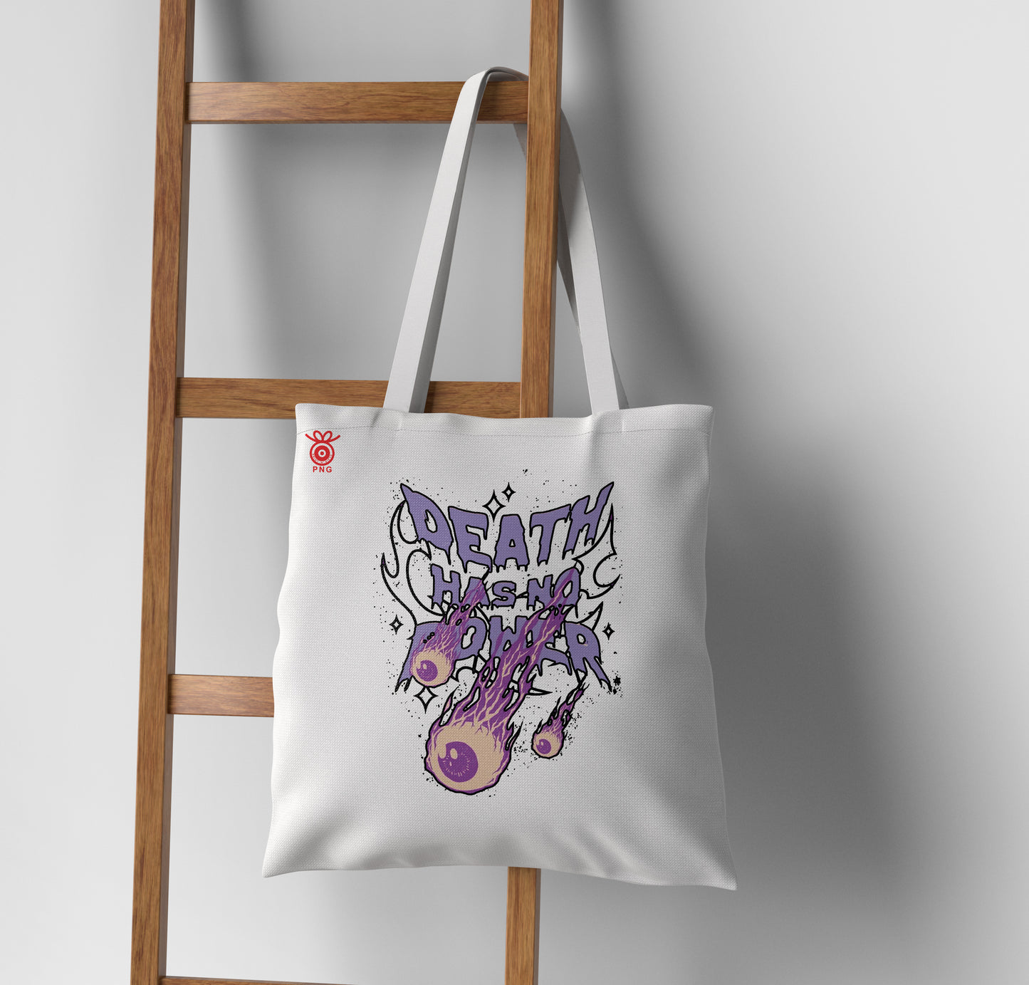 Death has no power Design Tote Bag (14 X 16 Inches) For Shopping, College, Travel