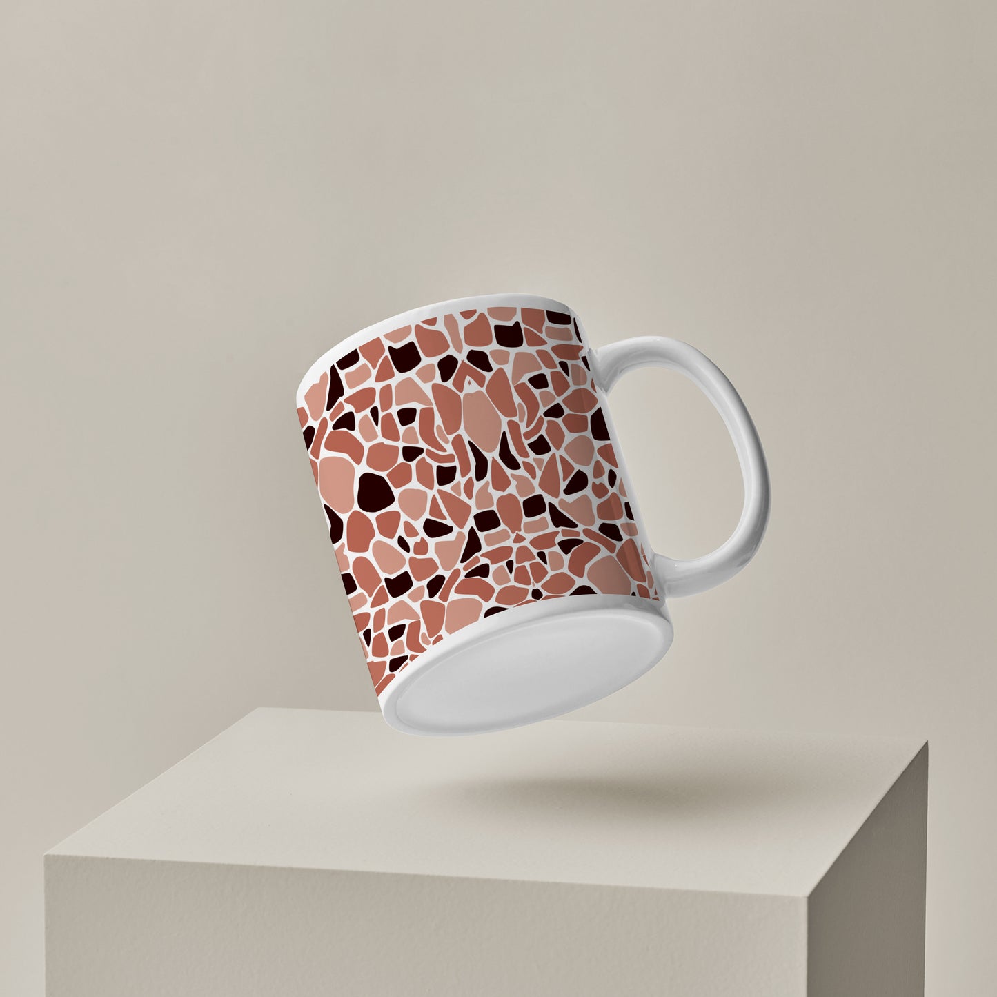 Stone seamless pattern White 330 ml Coffee Mug
