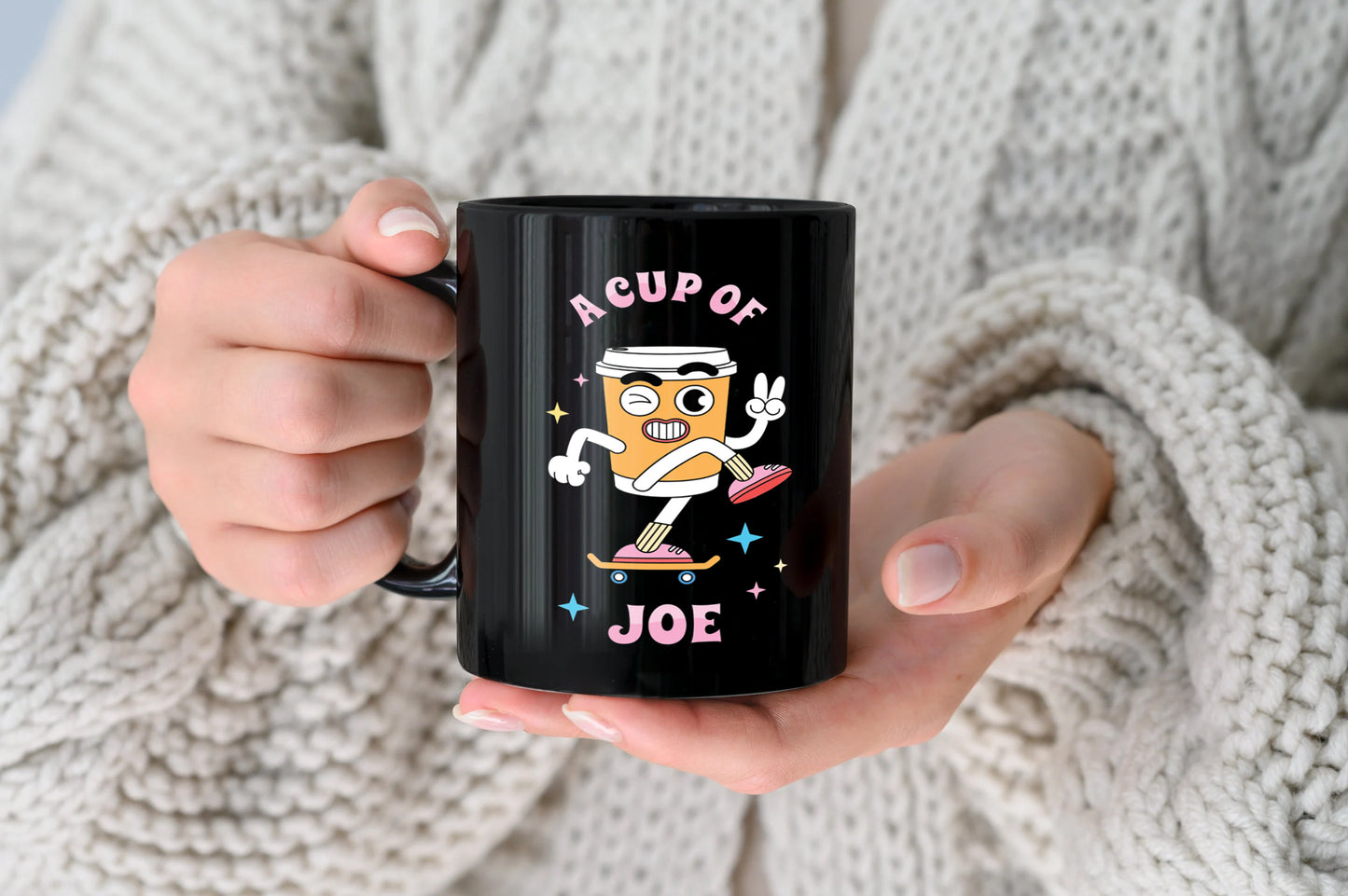 A Cup of joe design Full Black 330 ml Coffee Mug