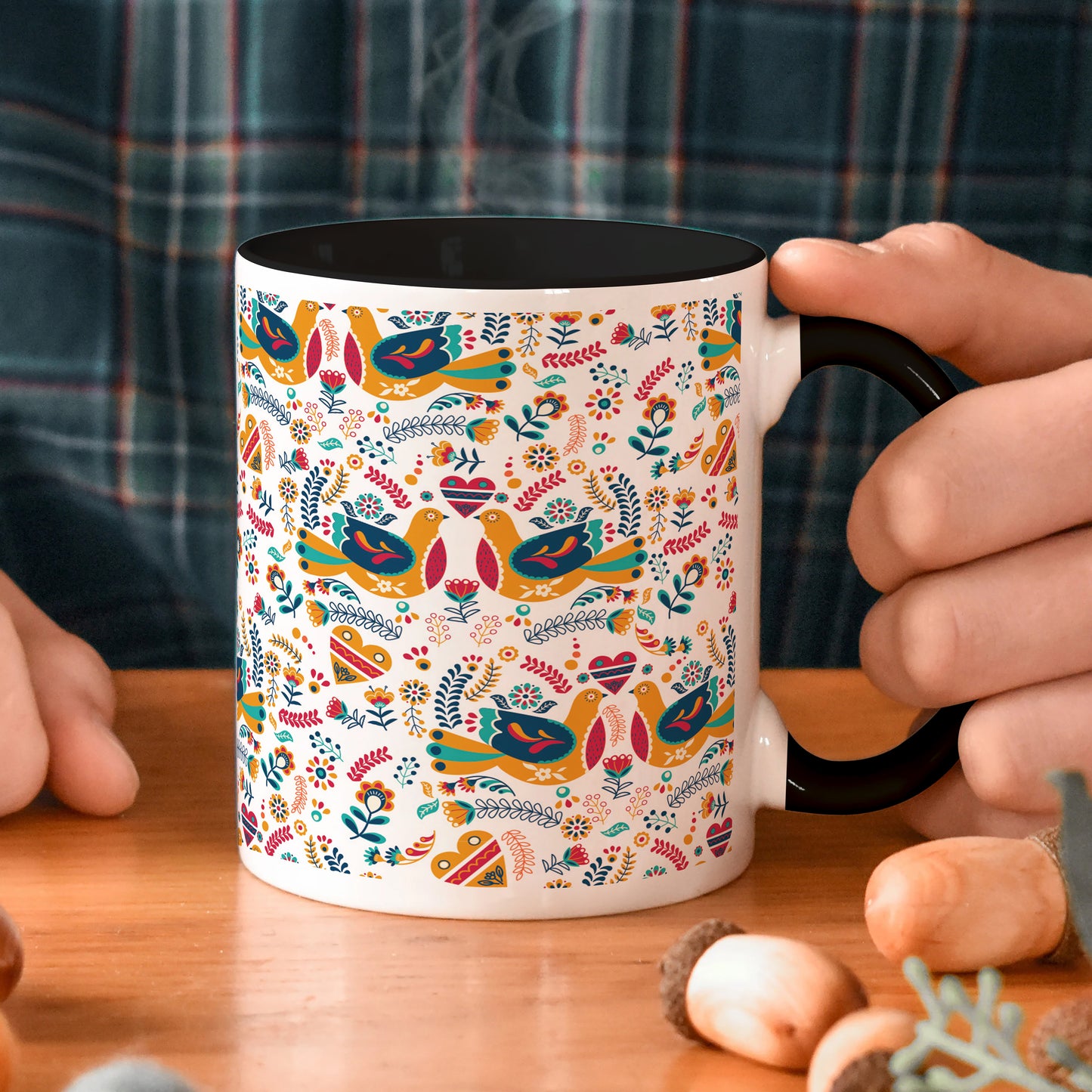 Flat design Nordic pattern design 330 ml Coffee Mug