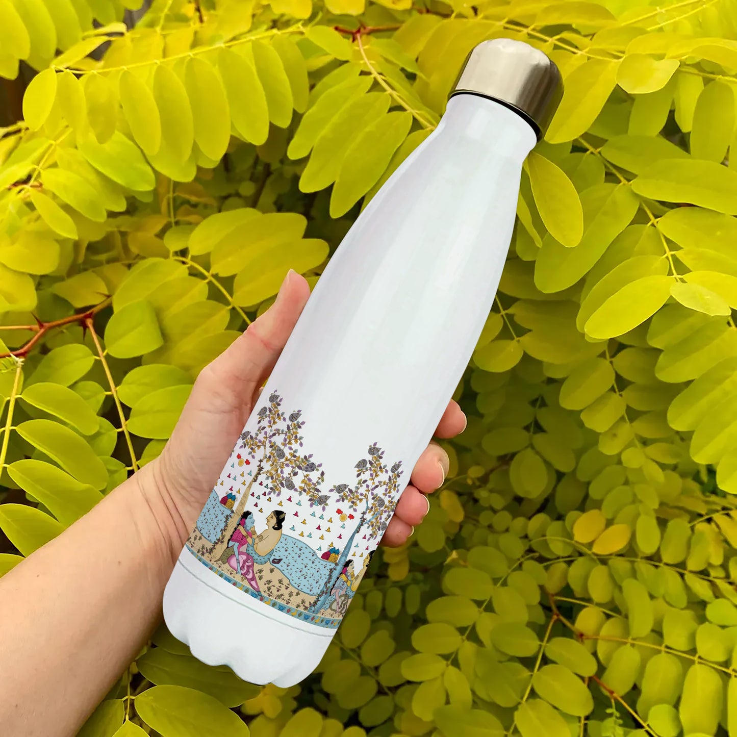 Old style watercolor couple painting design Cola Bottle 500ml School Bottle, Picnic Bottle, Leak Proof