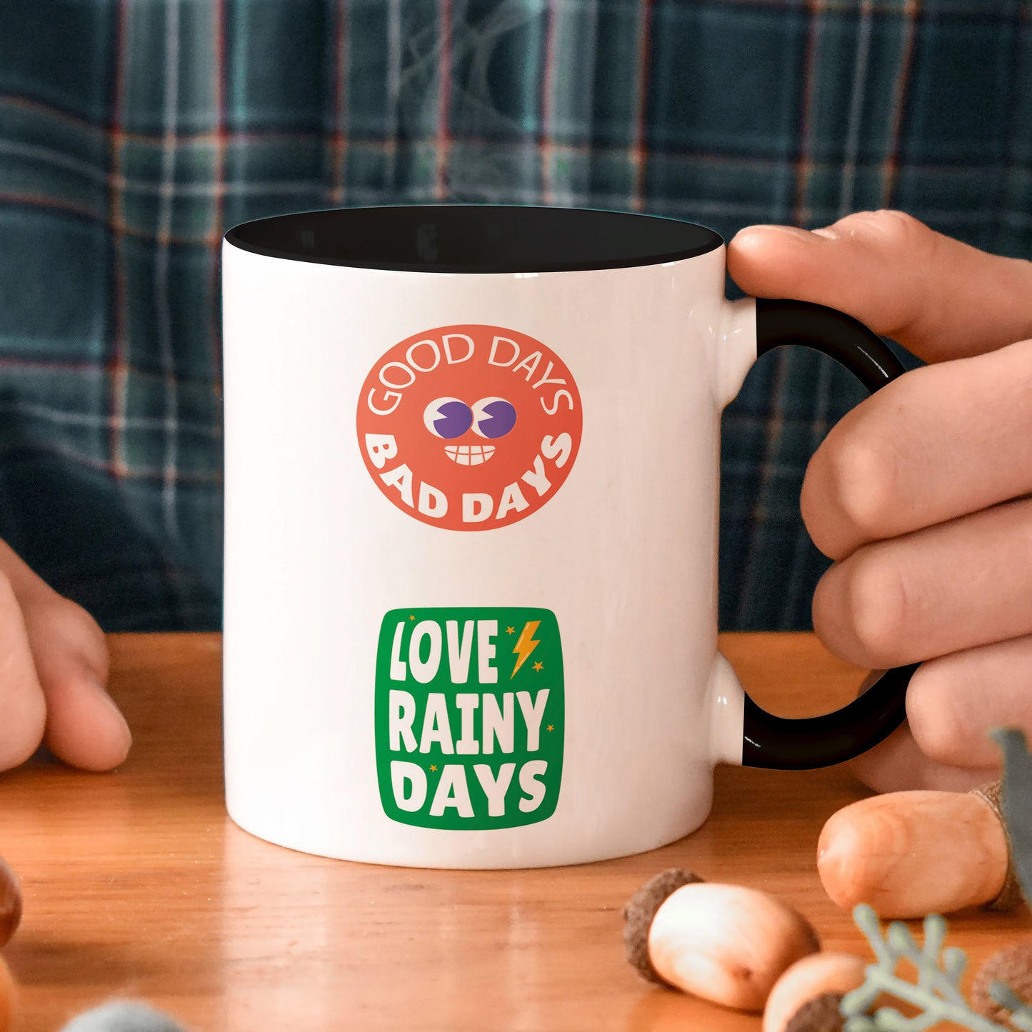 Flat design retro sticker collection 330 ml Coffee Mug