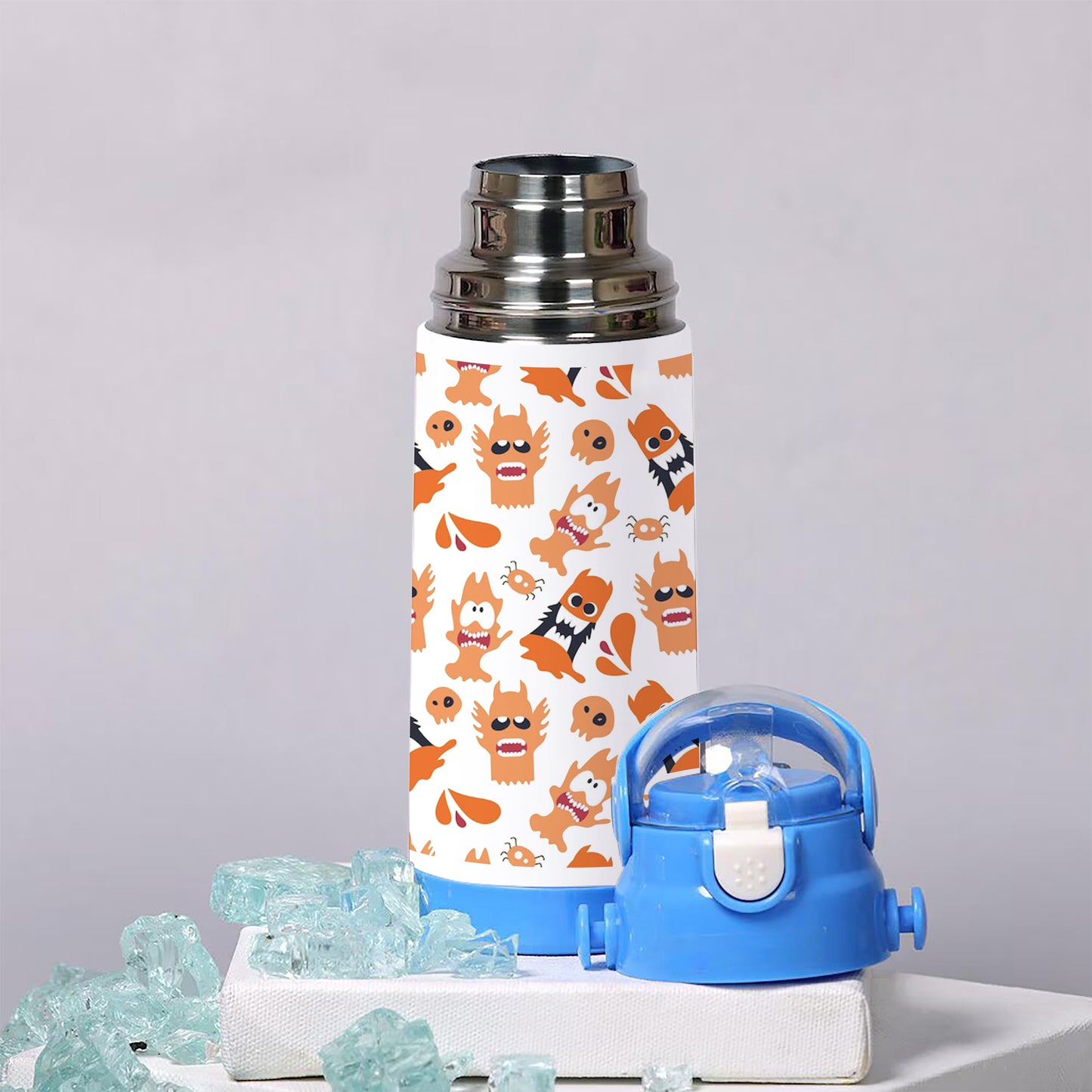 Monster seamless pattern design vector illustration 500ml kids Bottle