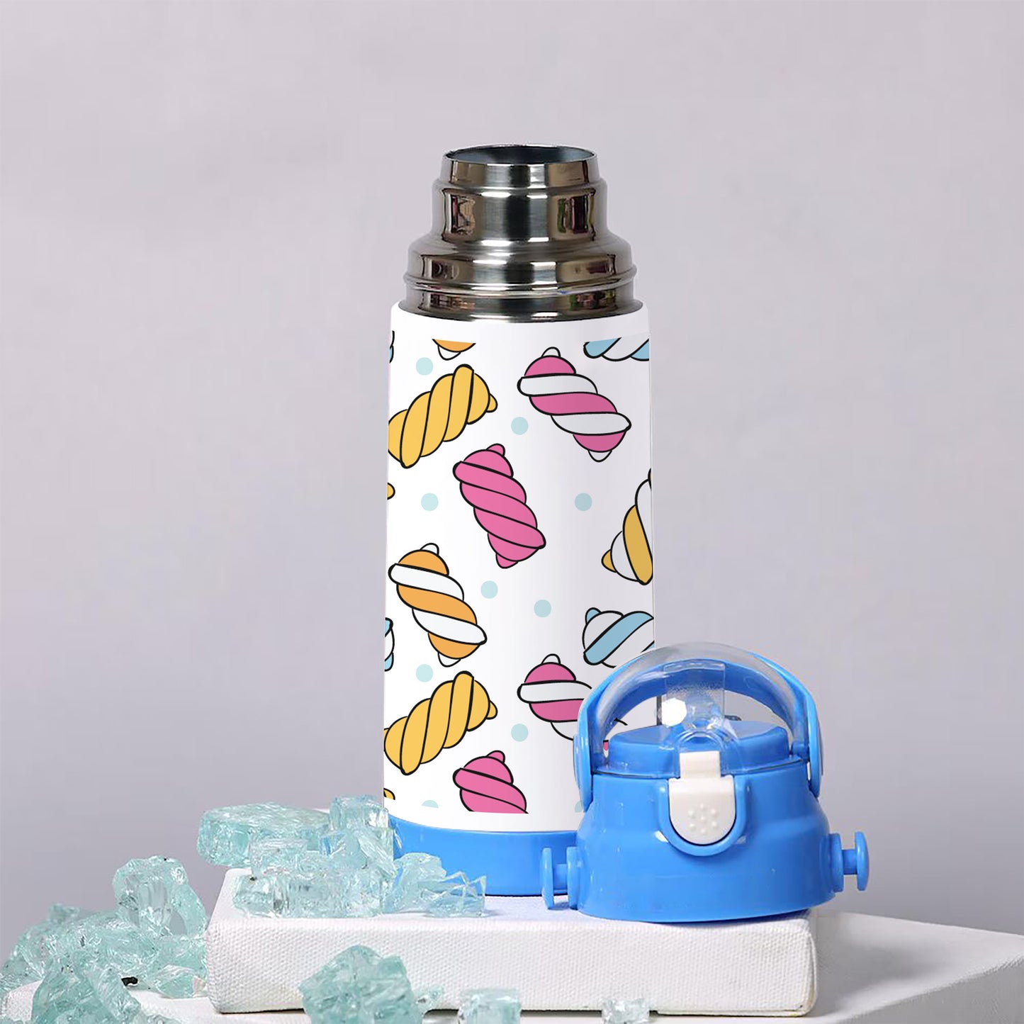 Hand drawn candy pattern 500ml kids Bottle
