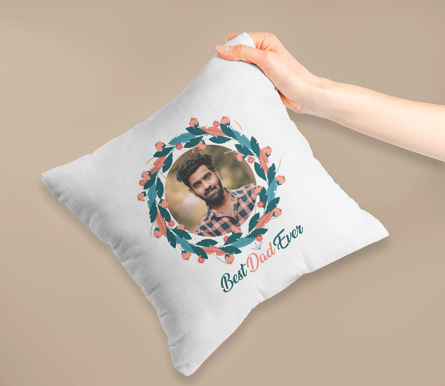 Best Dad Ever Cushion 12x12 inches