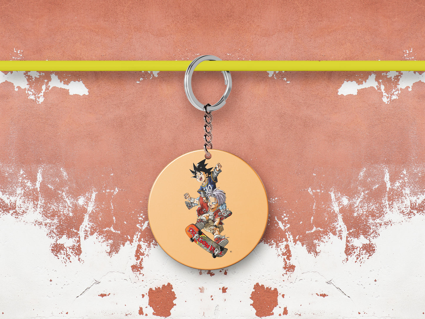 Goten and trunk with skate design Mug and Keychain Combo 330 ml Coffee Mug