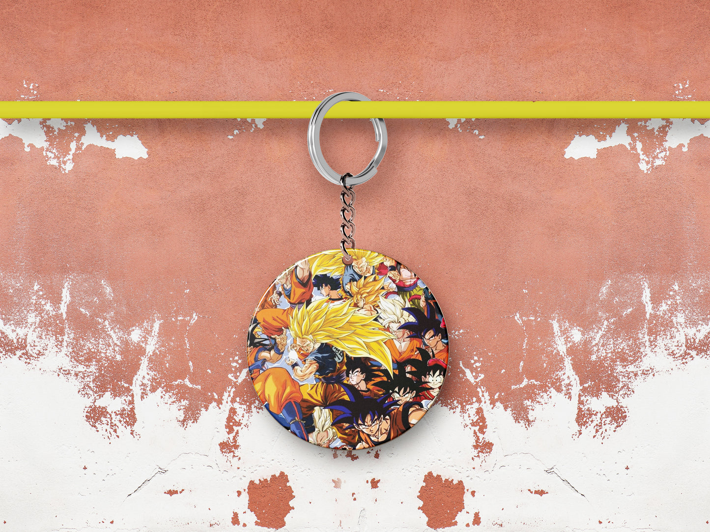 All Goku Forms Design Mug and Keychain Combo 330 ml Coffee Mug