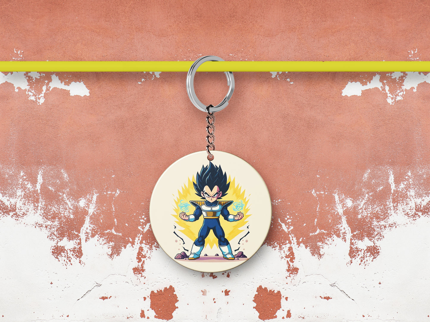 Vegeta illustration design Mug and Keychain Combo 330 ml Coffee Mug