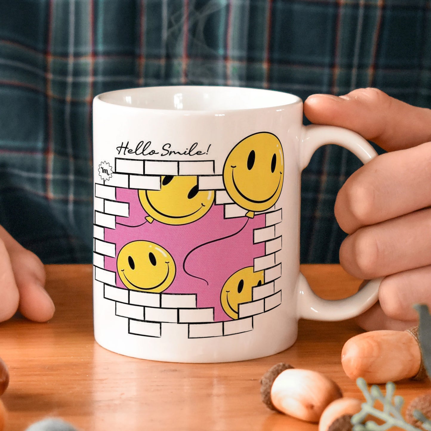 Smile design White 330 ml Coffee Mug