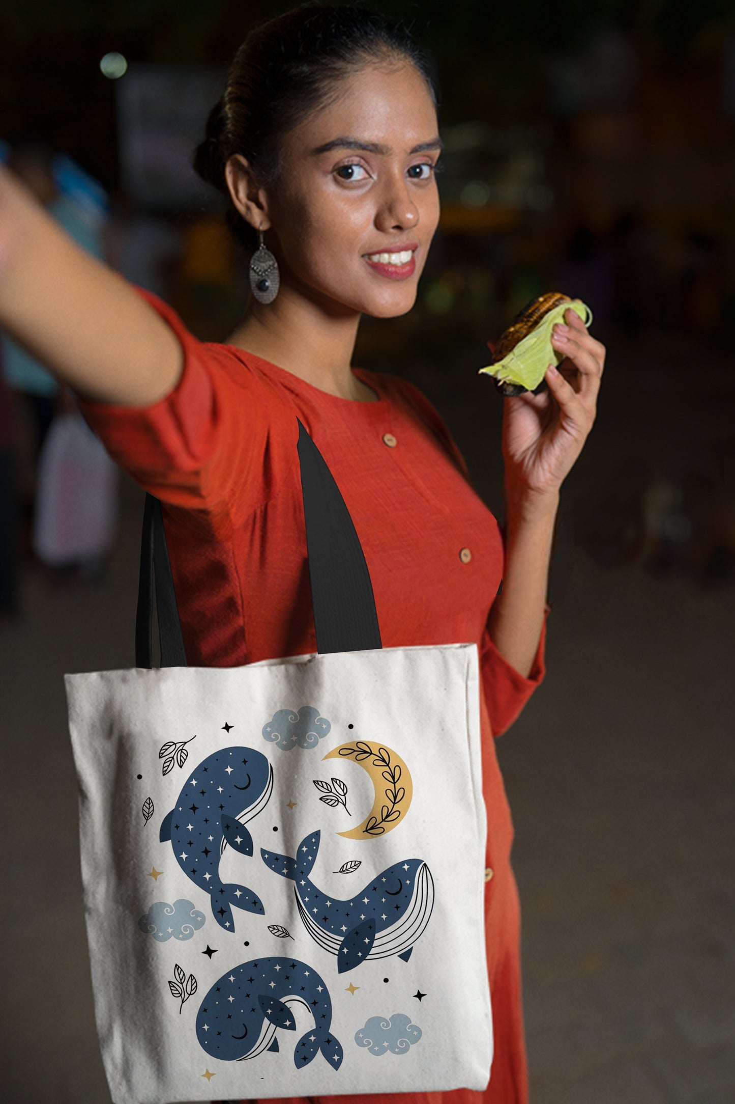 Sea Life Design Tote Bag (14 X 16 Inches) Tote bag For Shopping, College, Travel