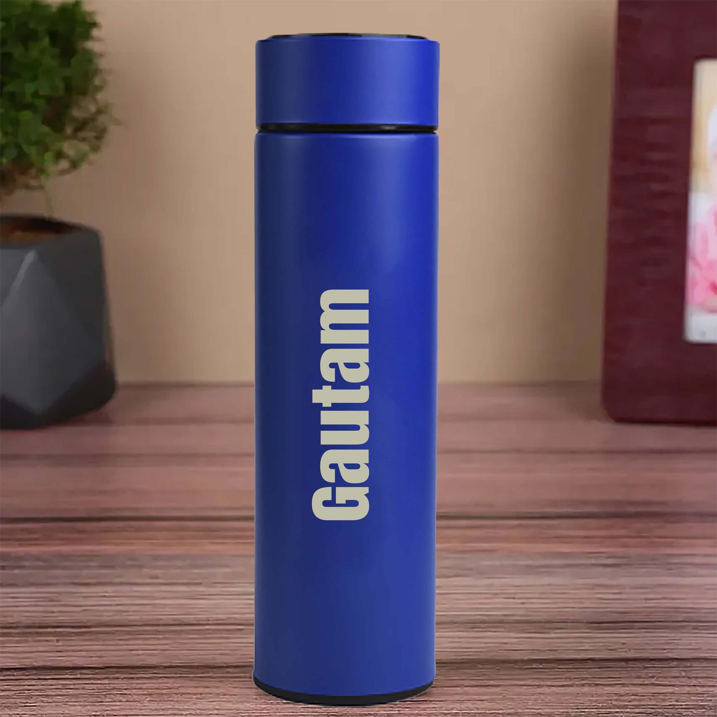 Personalized Blue Temperature Bottle 500ml
