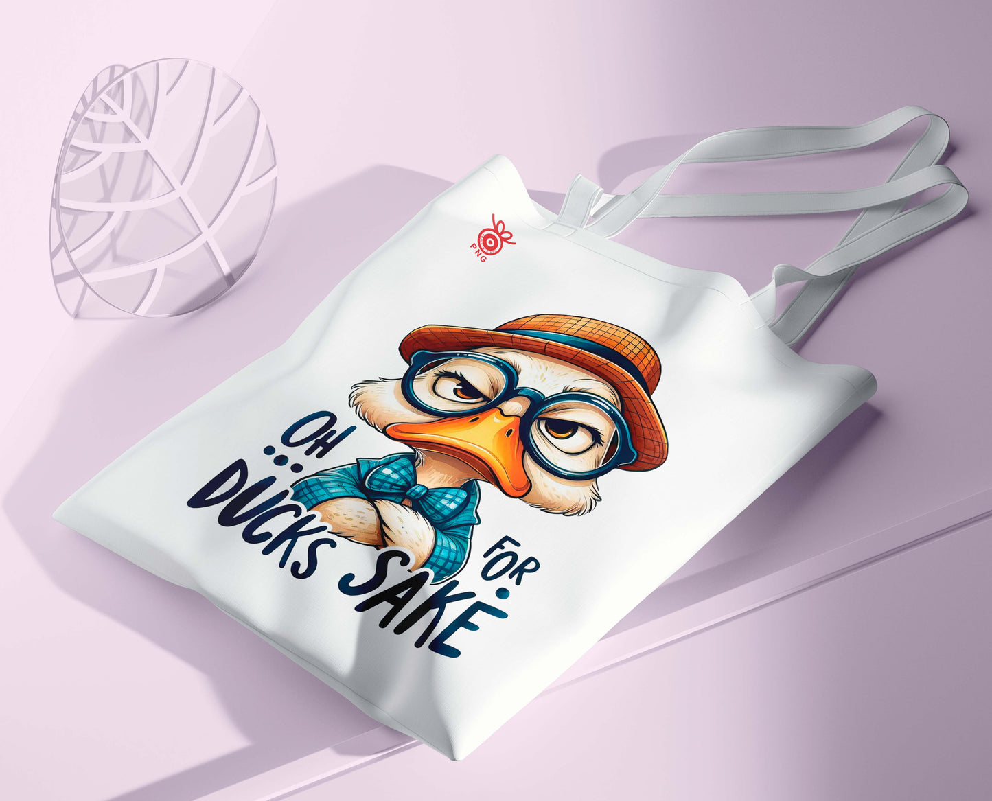Duck sake Design Tote Bag (14 X 16 Inches) Tote bag For Shopping, College, Travel