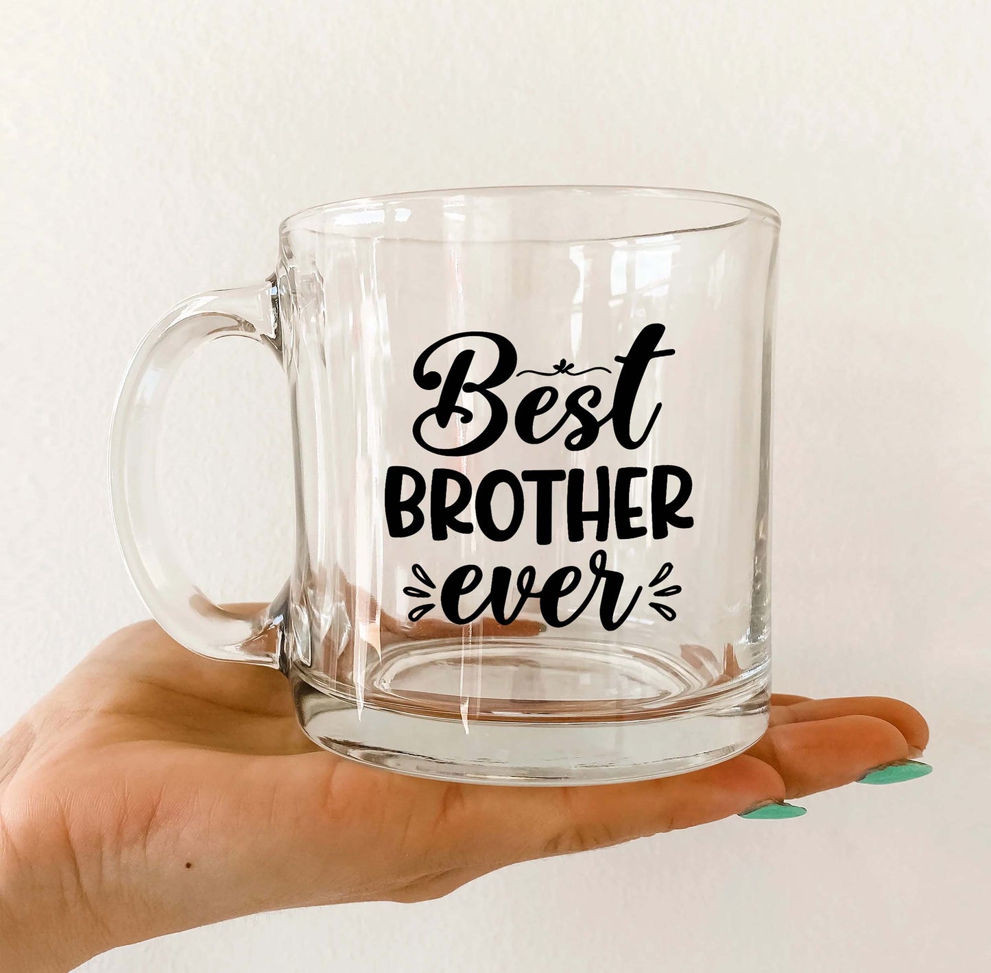 best brother ever Printed Glass Mug