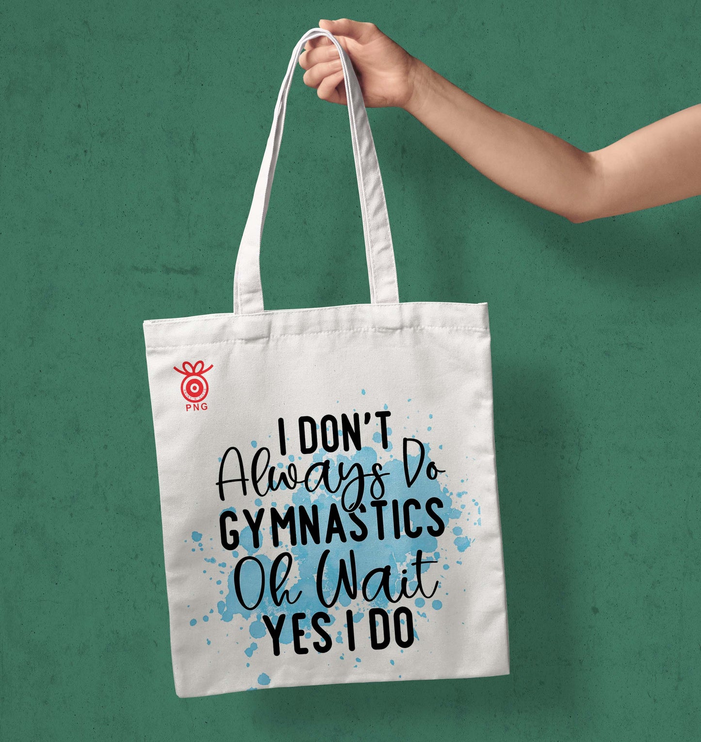 Always do Gymnastic Design Tote Bag (14 X 16 Inches) For Shopping, College, Travel