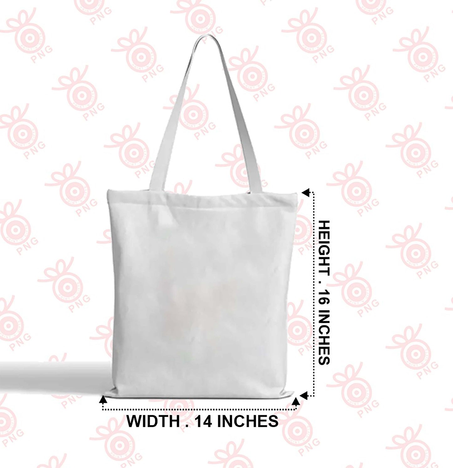 I am not here Design Printed Black With Pocket Tote Bag (14 X 16 Inches) For Shopping, College, Travel