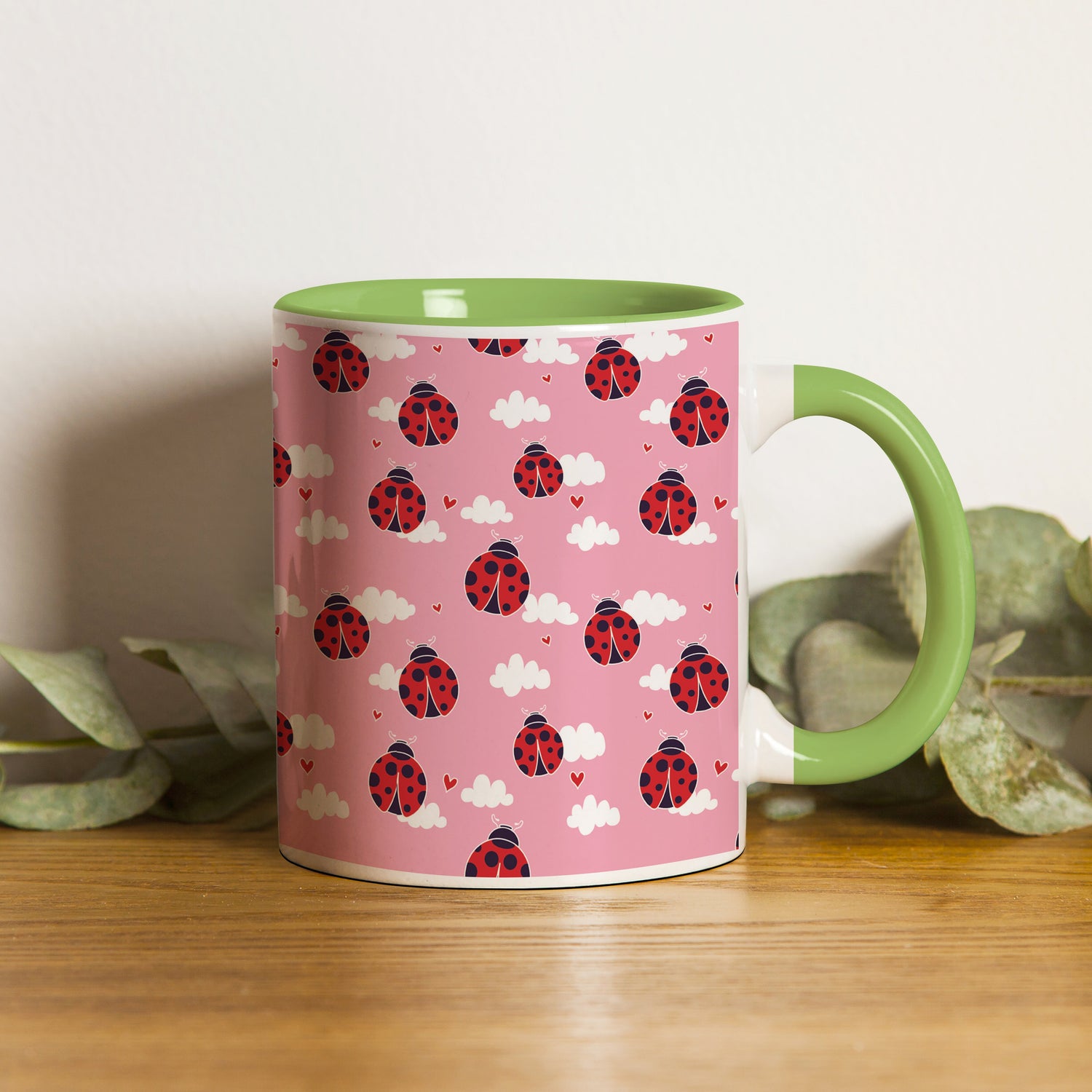Light Green Handle Mug