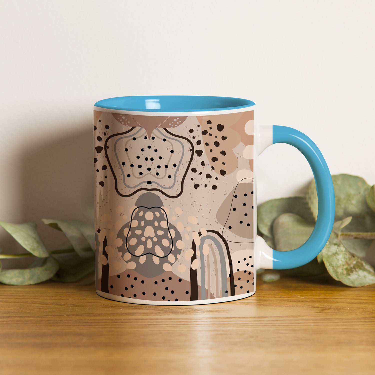 Sky Blue Handle Mug