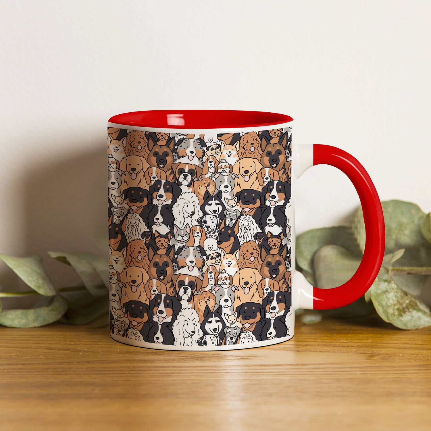 Red Handle Mugs