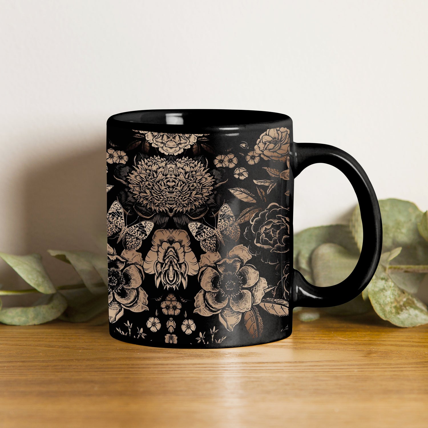 Black Handle Mug
