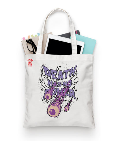 Death has no power Design Tote Bag (14 X 16 Inches) For Shopping, College, Travel