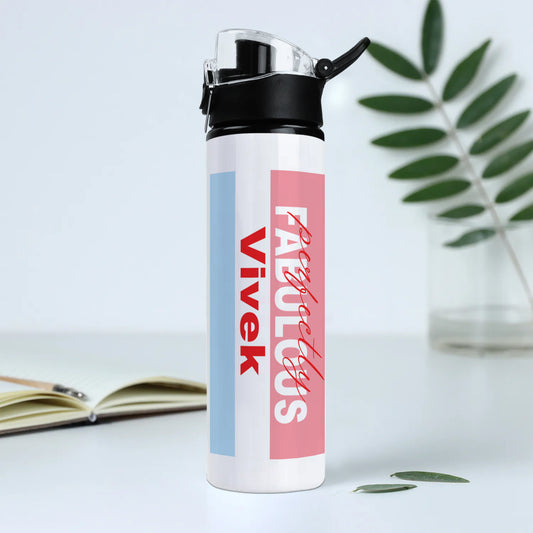 Personalised Perfectly Fabulous Water Flip Flop Bottle