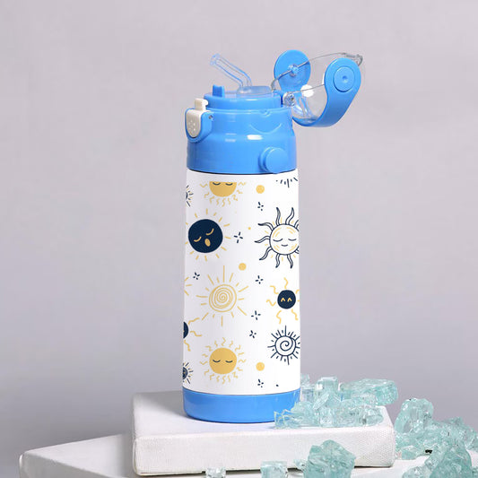 Hand drawn different designs sun pattern 500ml kids Bottle
