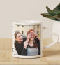 Friend forever customized add two photos white heart handle  330 ml Coffee Mug