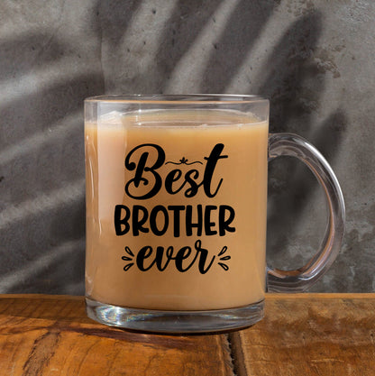 best brother ever Printed Glass Mug