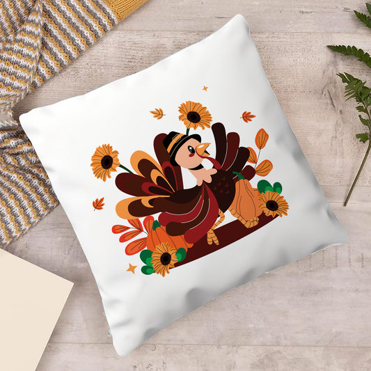 Flat Cartoon Character illustration Design Cushion (12x12 inches) Pack of 1