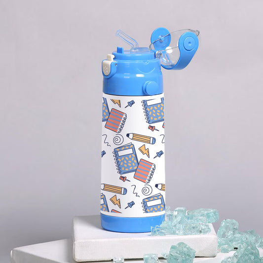 Hand drawn Back to school patterns  500ml kids Bottle