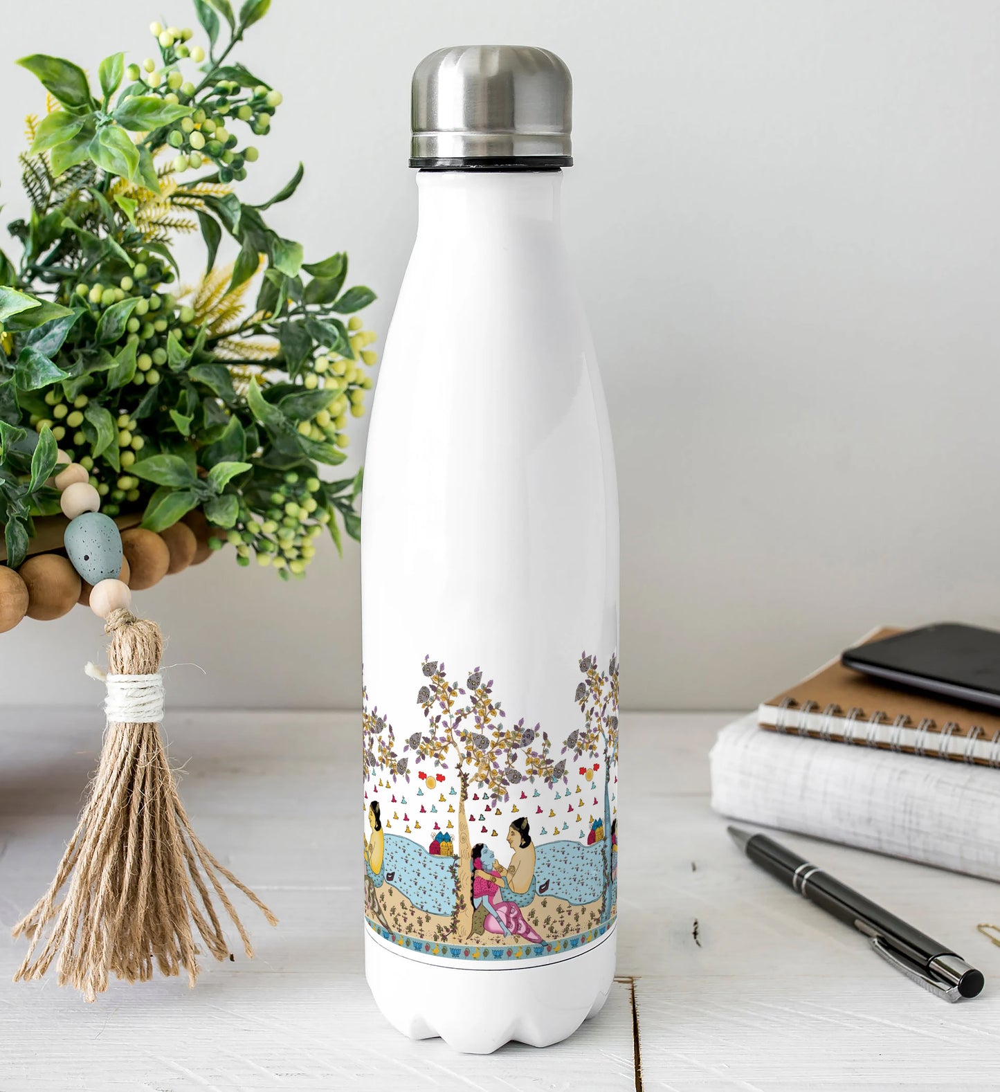 Old style watercolor couple painting design Cola Bottle 500ml School Bottle, Picnic Bottle, Leak Proof